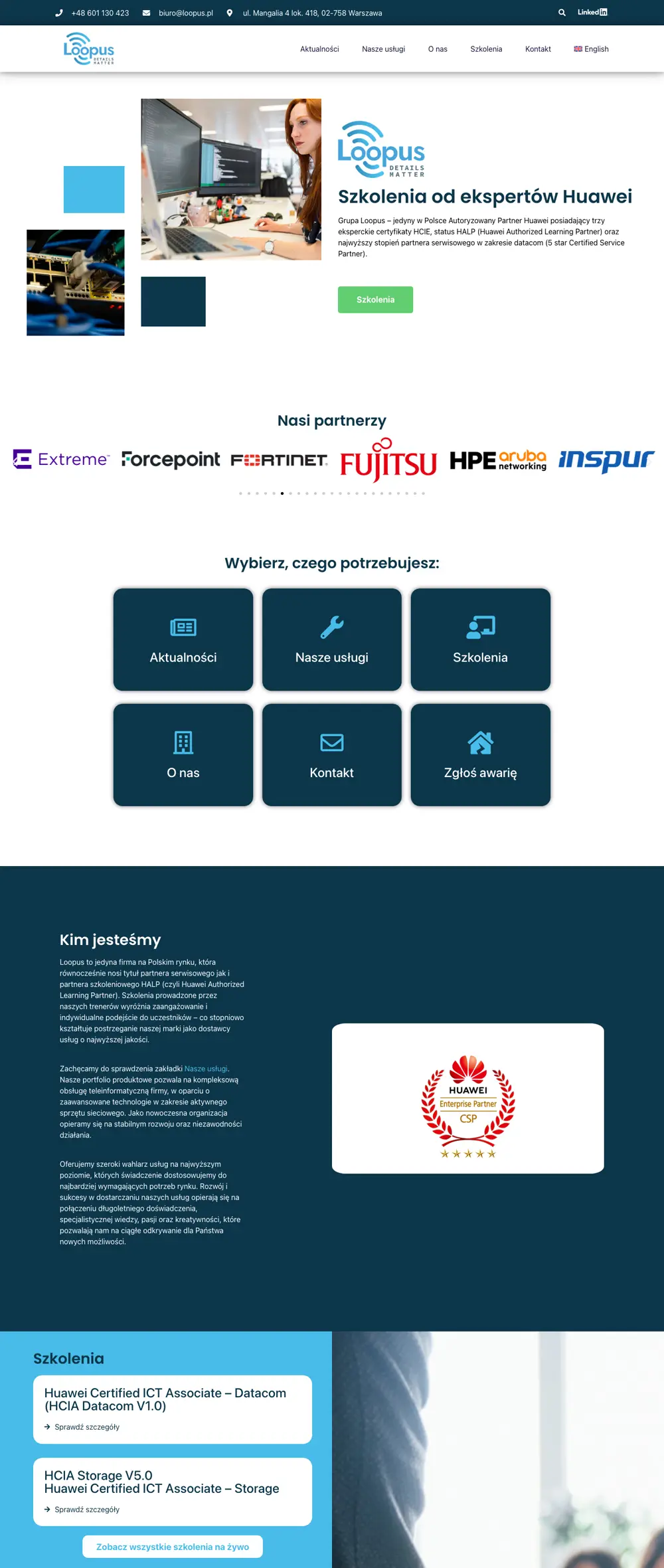 Realizacja PAGWEB: strona Loopus